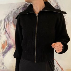 ZARA Black cardigan with zipper size small